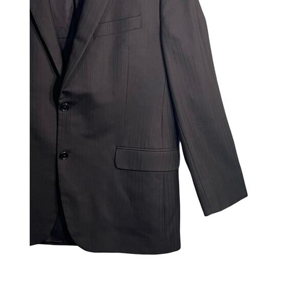 Brooks Brothers Mens Suit Jacket Size 42R Black Wool Vent Single Breasted Preppy - Picture 5 of 11